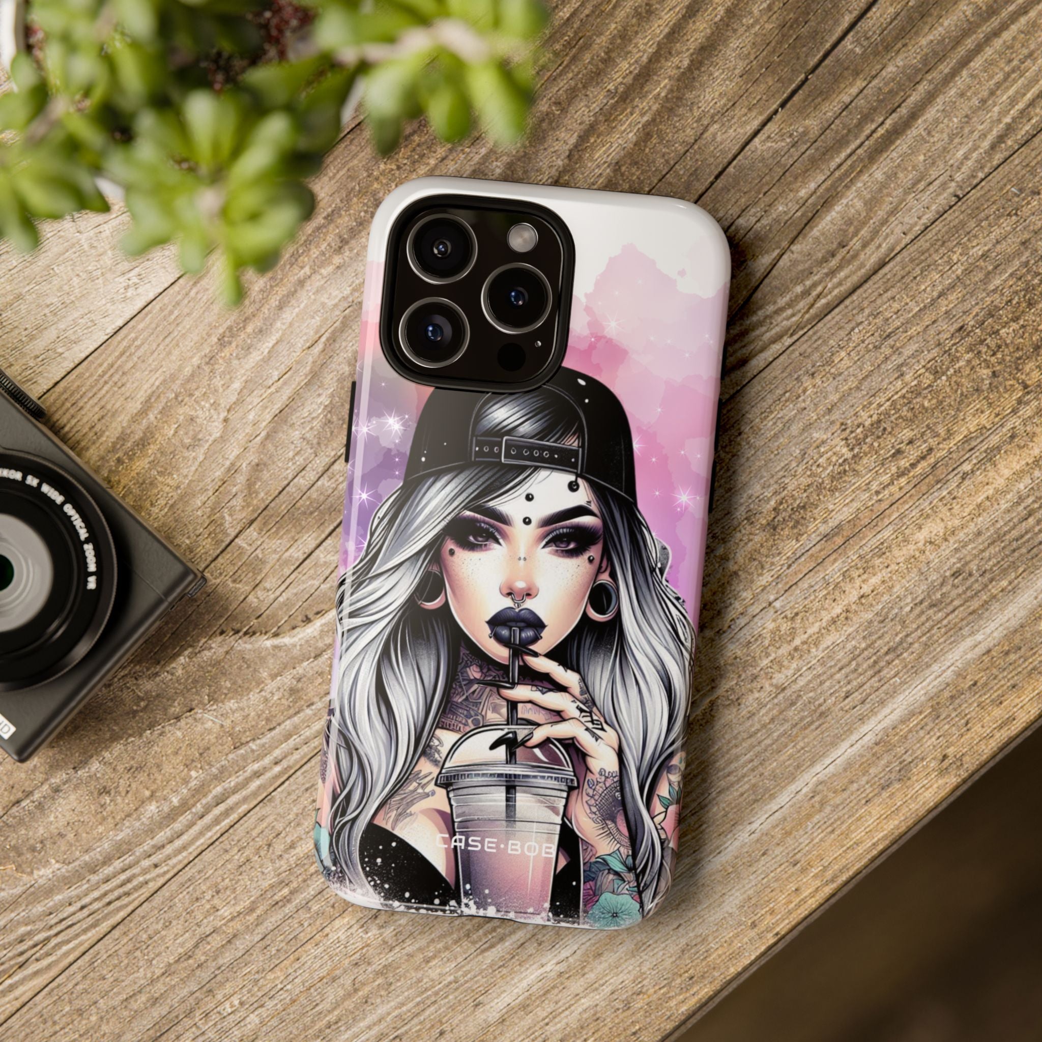 Silver Sip Nebula iPhone 16 Pro Max Case - Tough