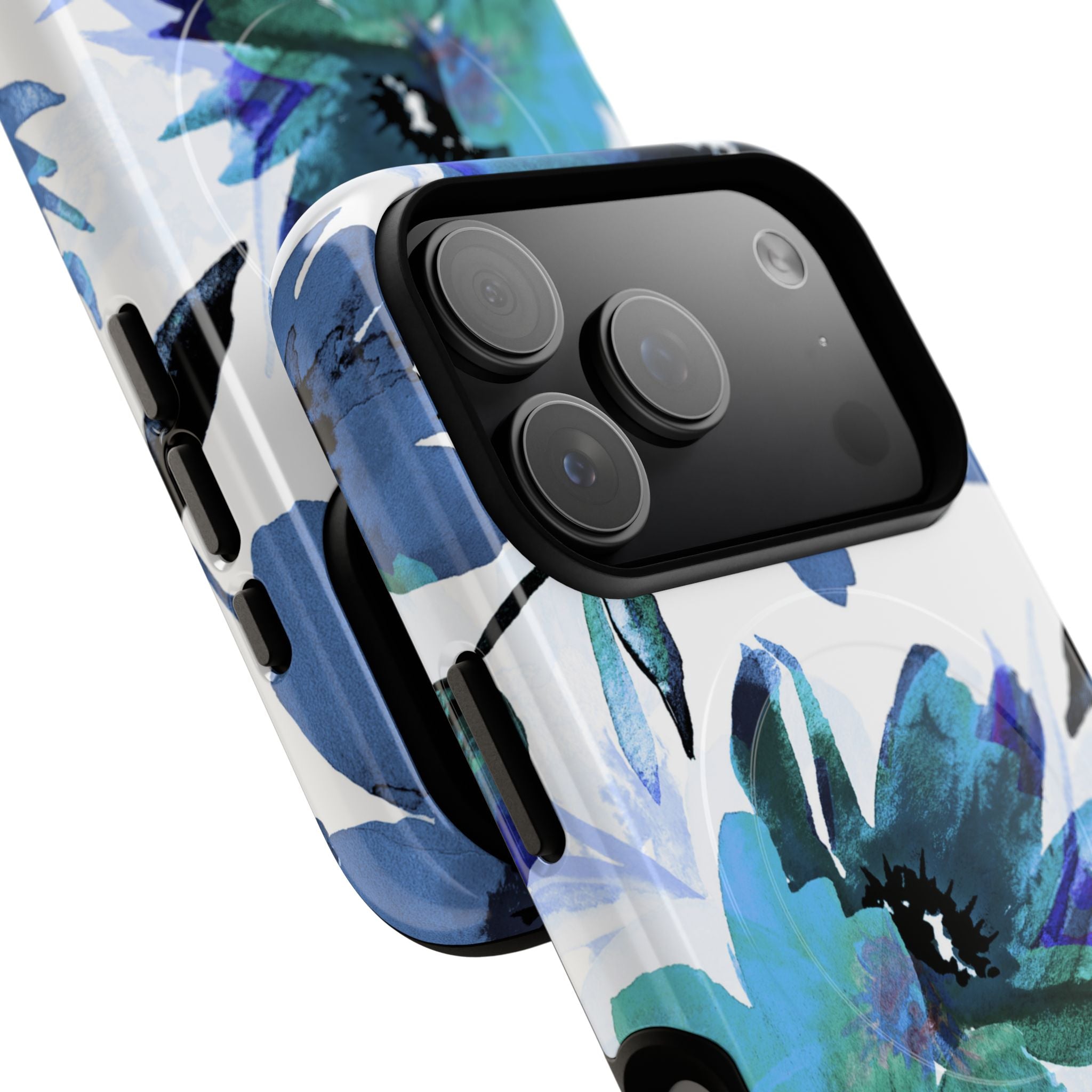 Blue Blossom Radiance iPhone 17 Pro Case - Tough+