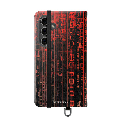 Crimson Columns - Samsung S24 Case - Wallet