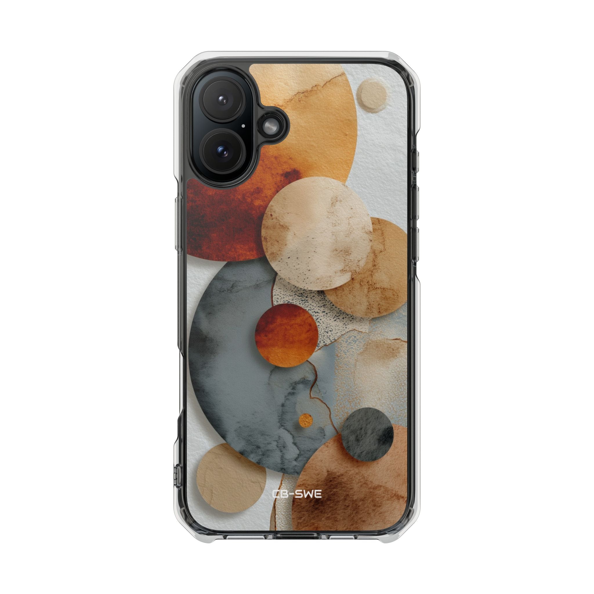 Circles Embrace Warmth iPhone Case - Impact