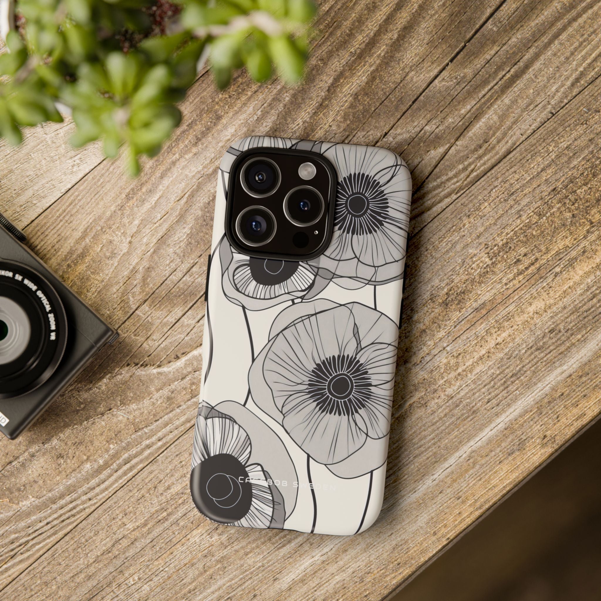 Modern Minimalist Flowers iPhone 16 - Tough Phone Case