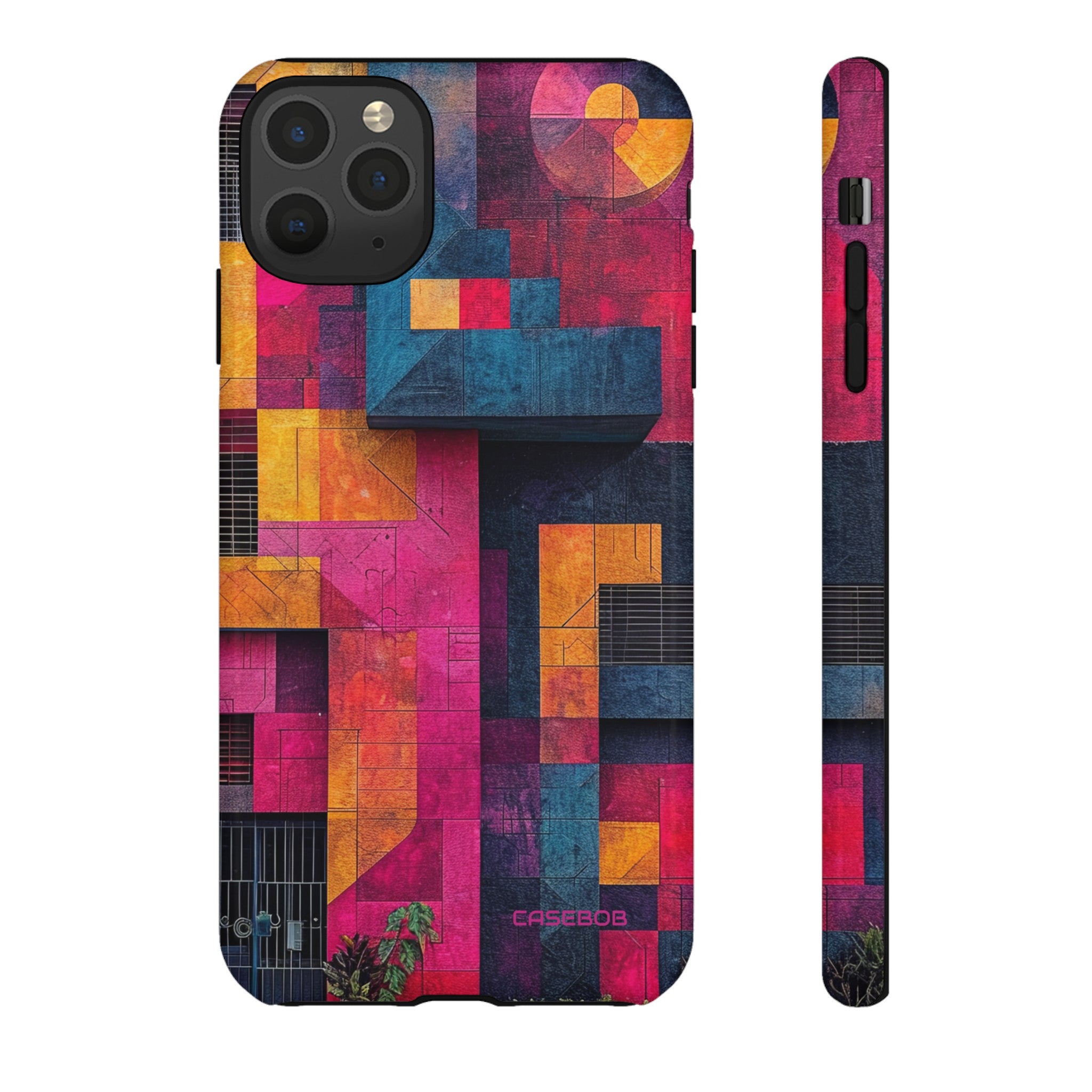 Electric Geometric Vibes - Protective Phone Case