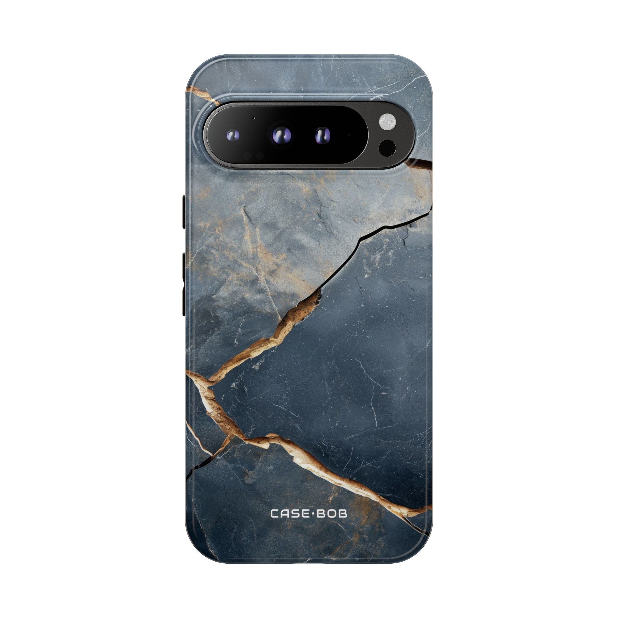Jagged Vein Navy Google Pixel 9 Pro XL Case - Tough