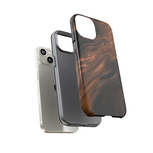 Brown Mist Ink Art iPhone Case (Protective) Phone Case