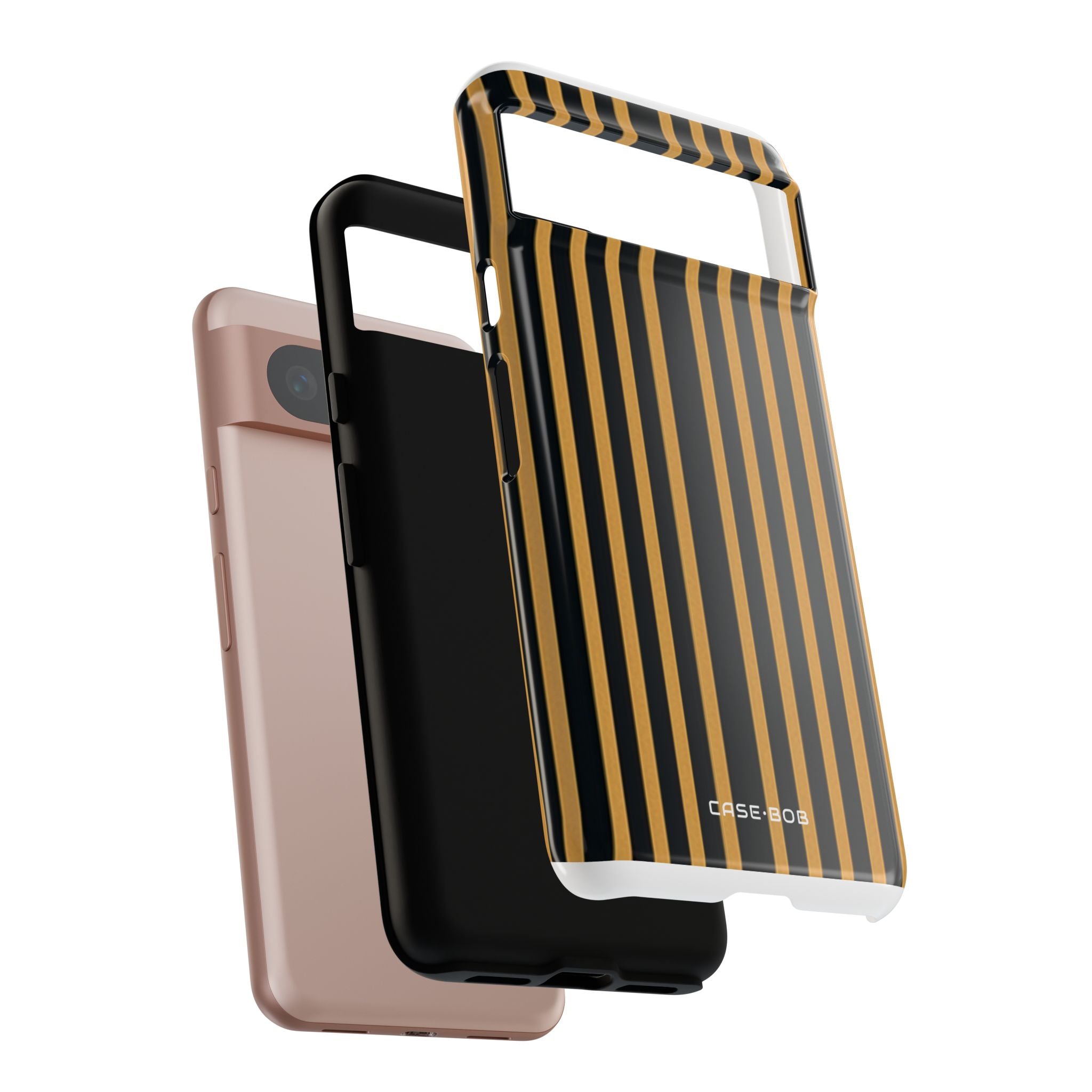 Golden Stripes Google Pixel 8 Case - Tough