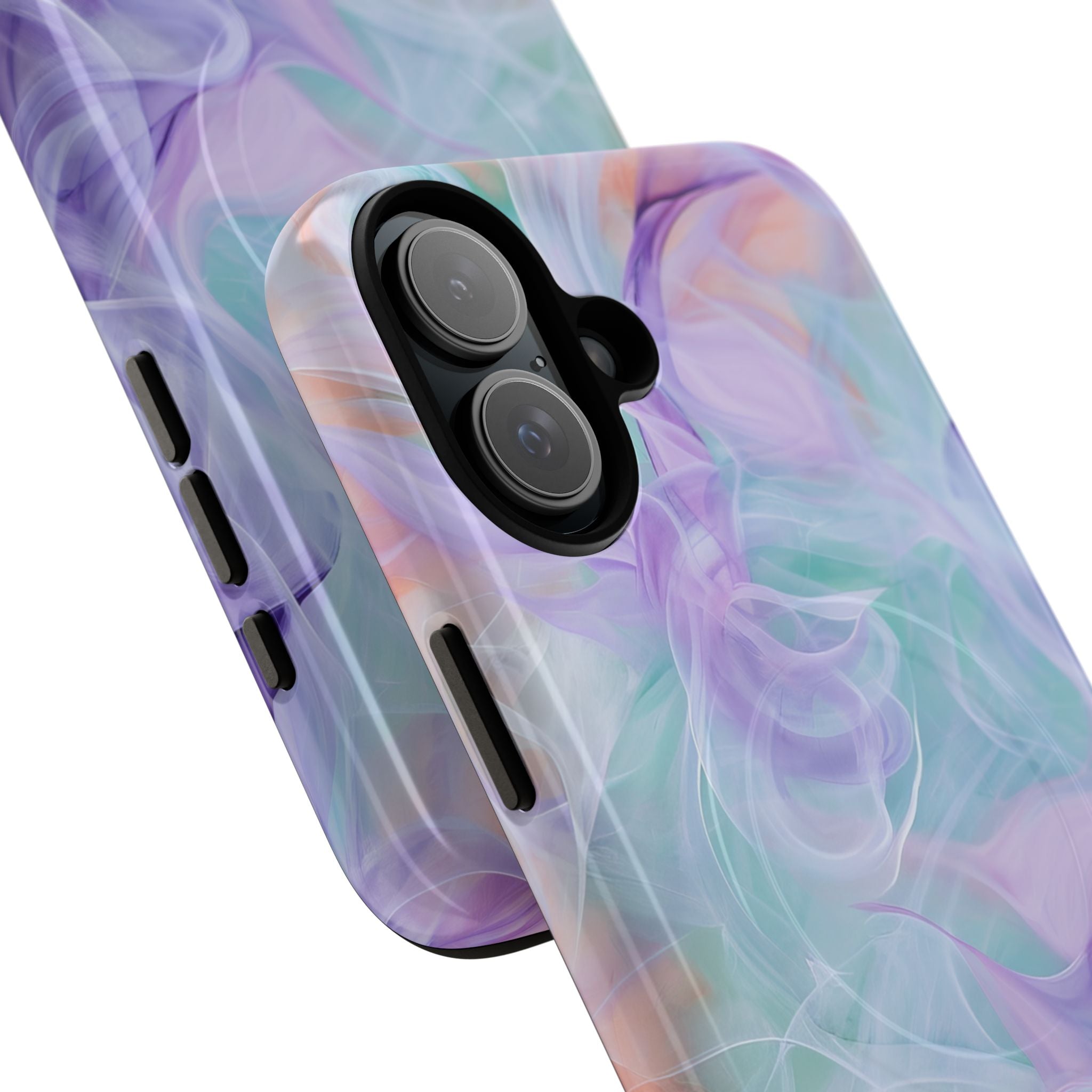 Purple Peach Whirl - Tough + MagSafe® iPhone 16 Phone Case