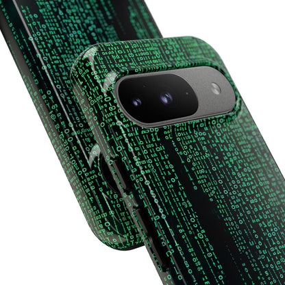 Cyber Green Cascade Google Pixel 9 - Tough Phone Case