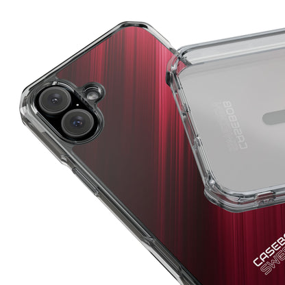 Crimson Drift Motion iPhone 16 - Impact Clear+