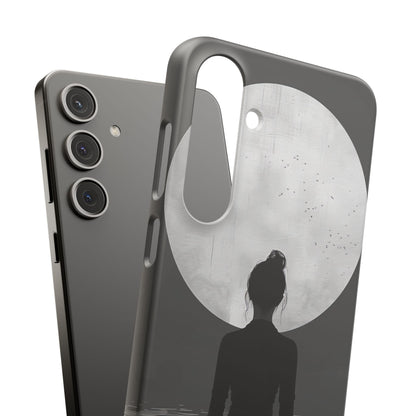 Zen Serenity Moon Reflection Samsung S24 - Slim Phone Case