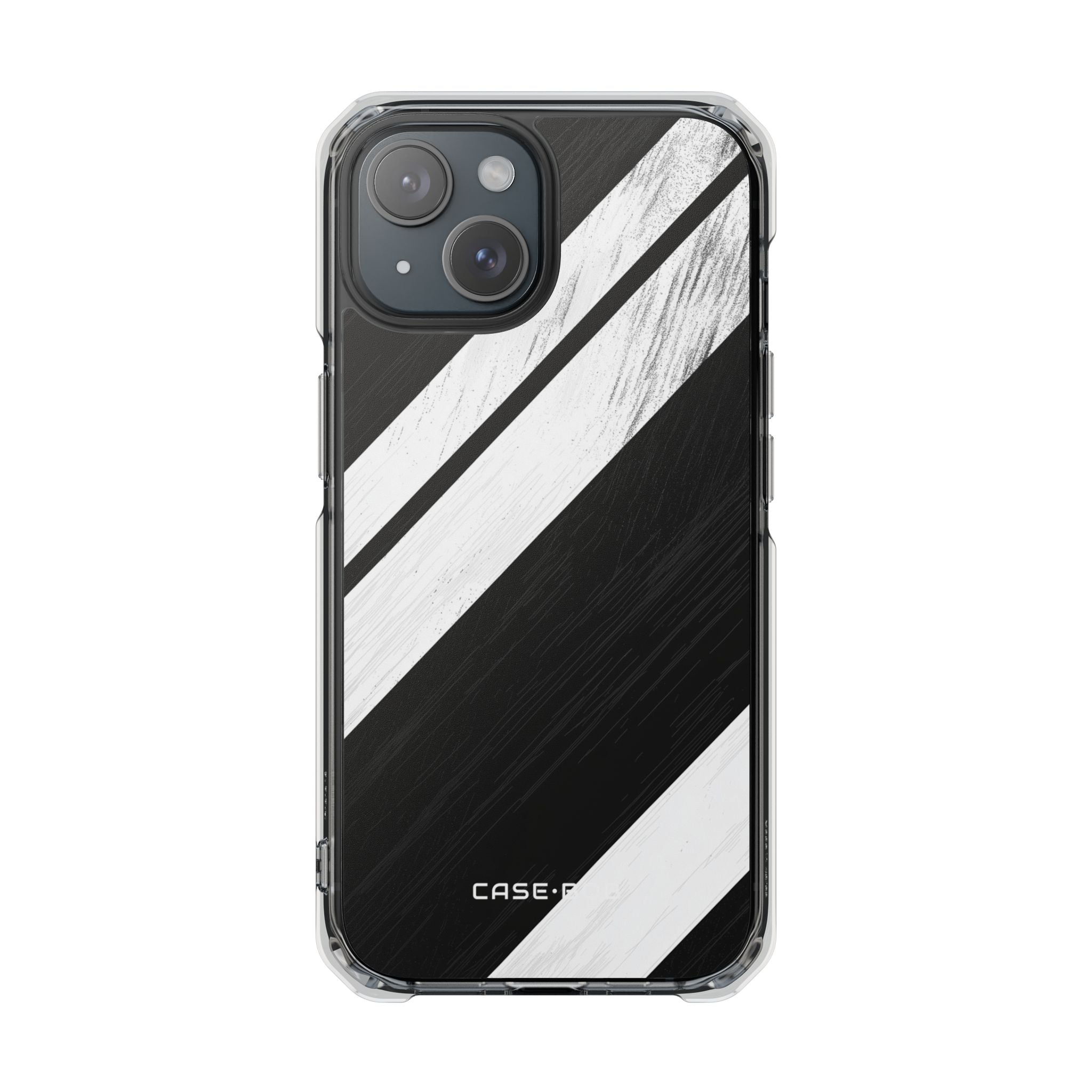 Grainy Stripe Shadow iPhone 15 Case - Impact
