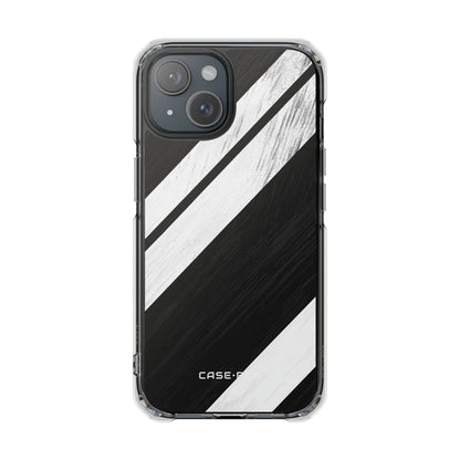 Grainy Stripe Shadow iPhone 15 Case - Impact