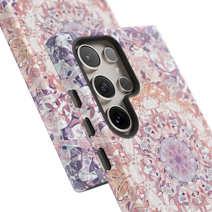 Purple Pink Mandala - Tough Samsung S24 Phone Case