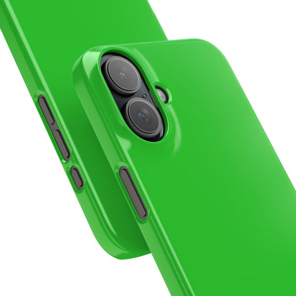 Lime Green - Slim iPhone 16 Phone Case