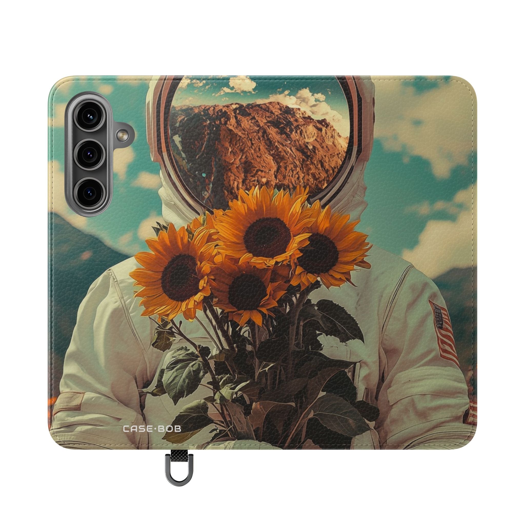 Sunflower Astronaut - Samsung S24 Case - Wallet