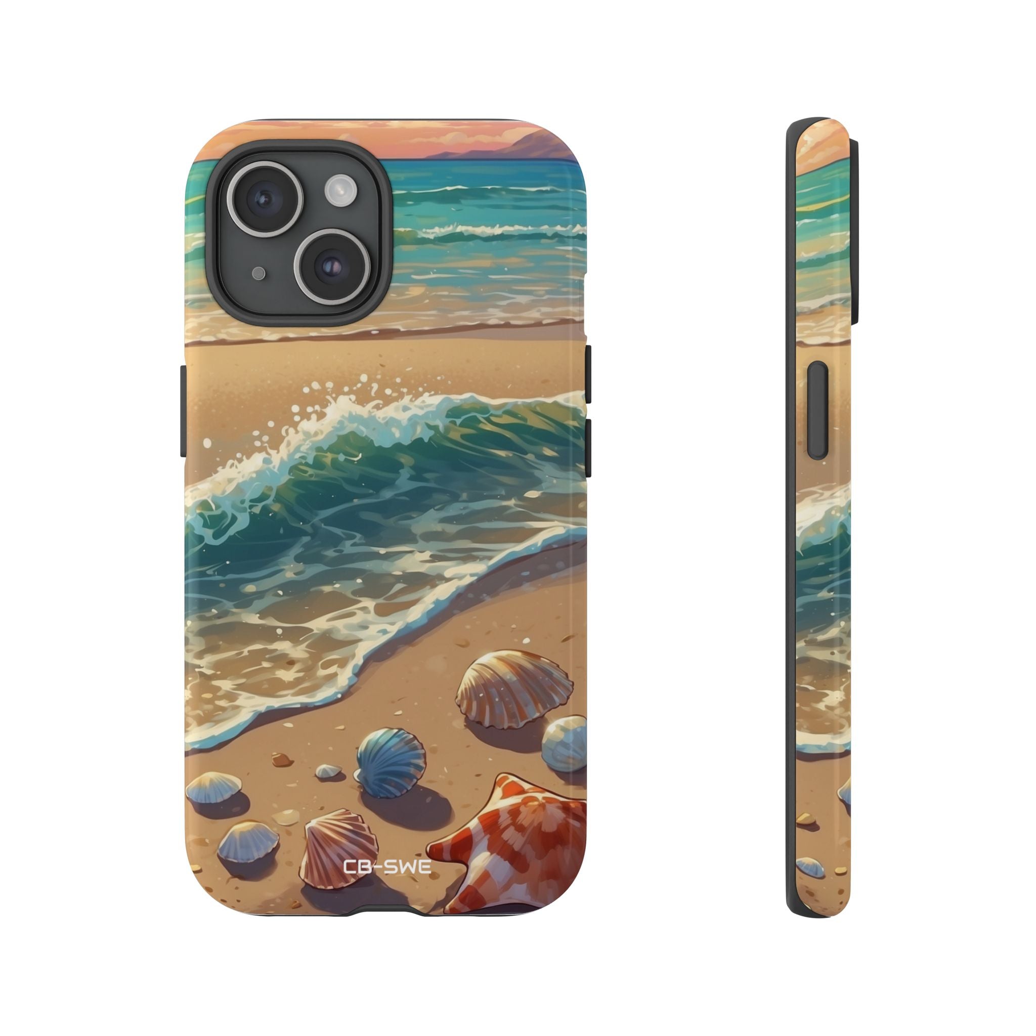 Seashells Kiss Shore - iPhone Case