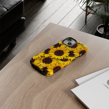 Sunflower Glow iPhone 14 Case - Tough