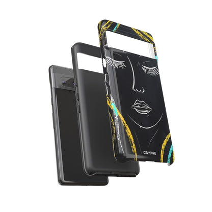 Vivid Minimalist Portrait - Google Pixel Case