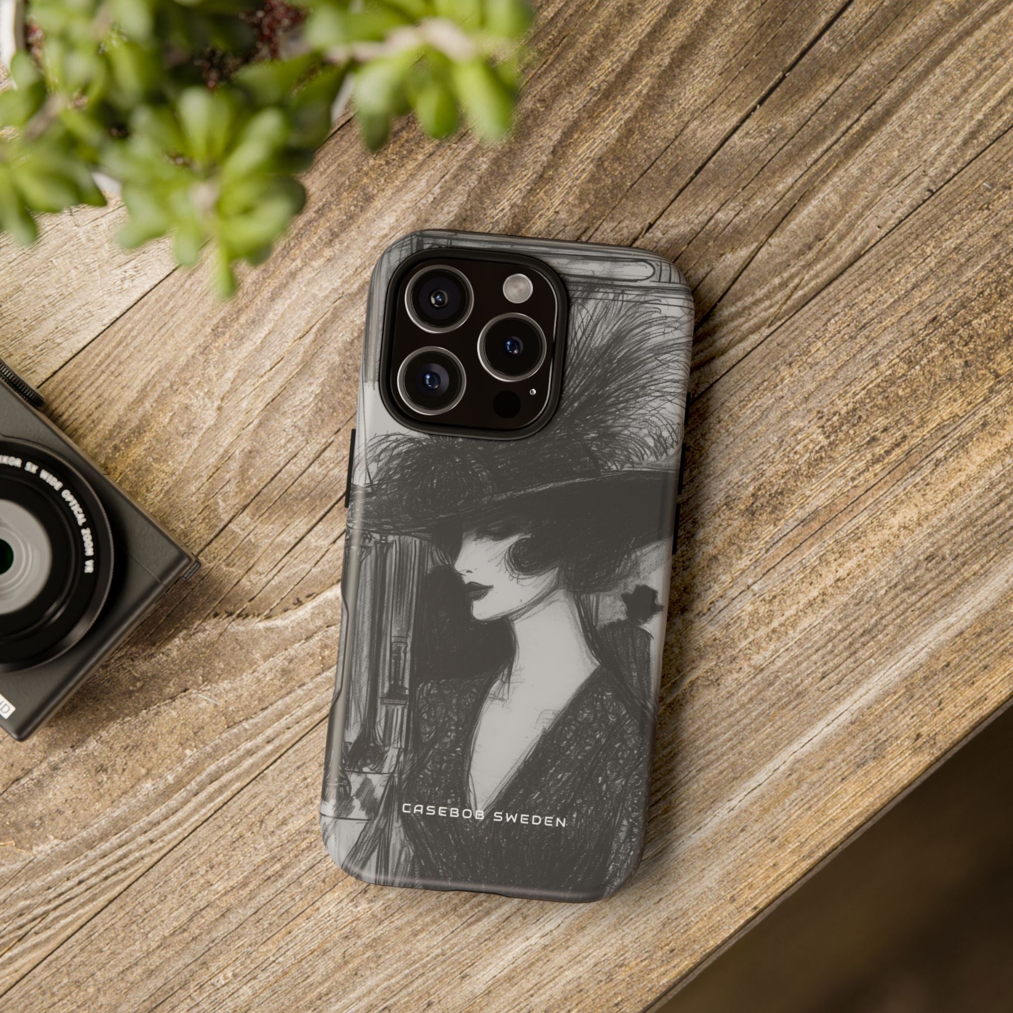 Timeless Elegance in Monochrome iPhone 16 - Tough Phone Case