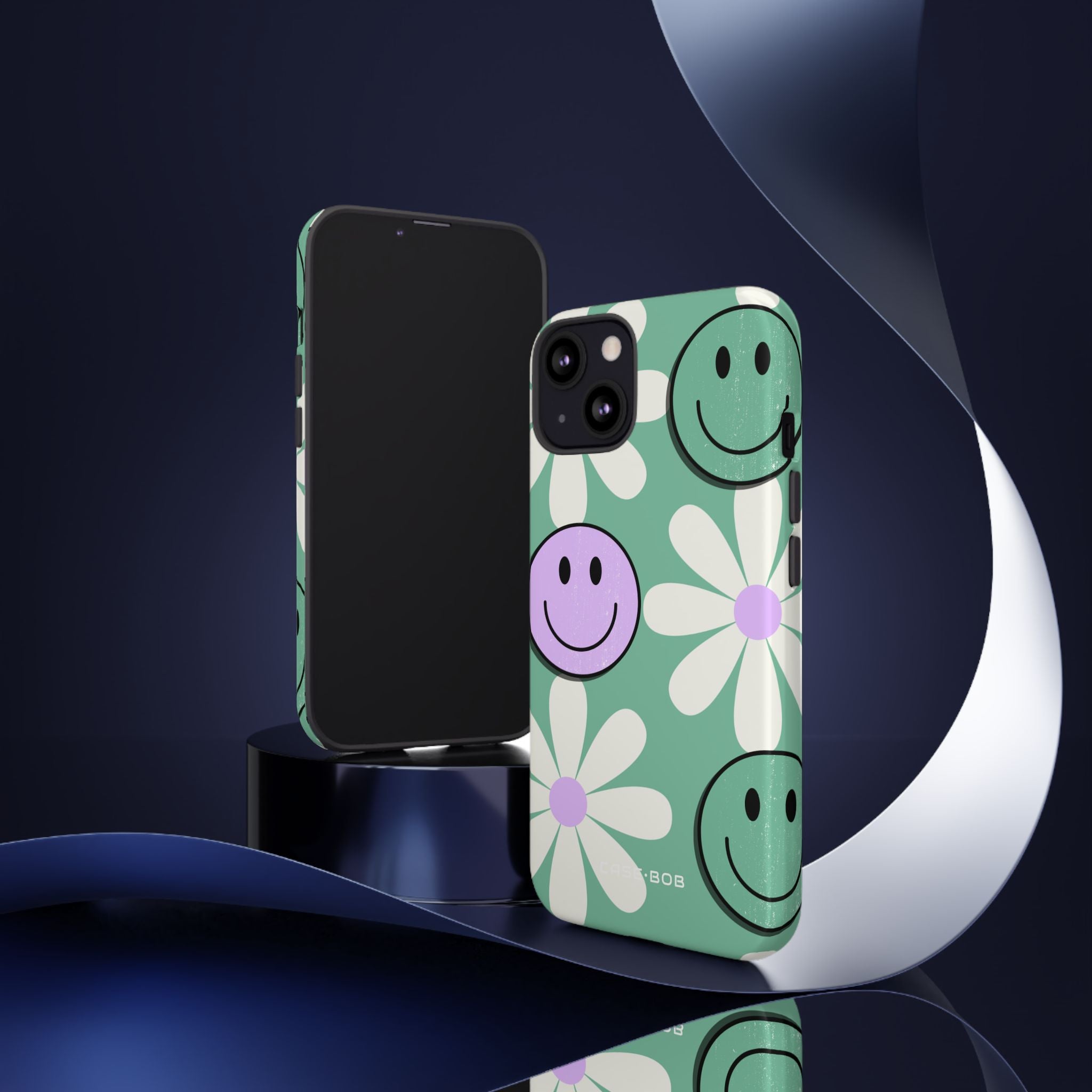 Smiley Daisy Glow iPhone 13 Case - Tough