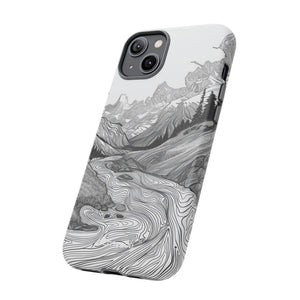 Monochrome Serenity | Protective Phone Case for iPhone