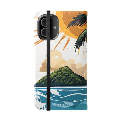 Palm Sunscape - iPhone 16 Plus Case - Wallet