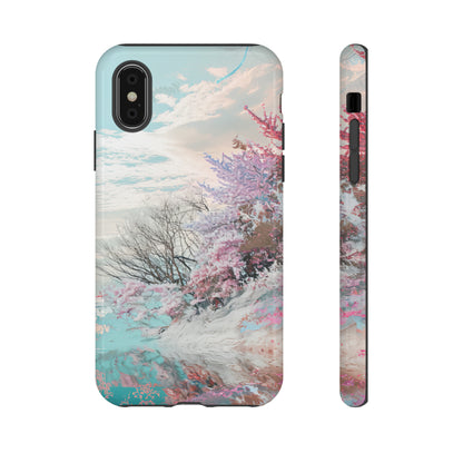 Winter Lake Weave Bliss - Protective Phone Case