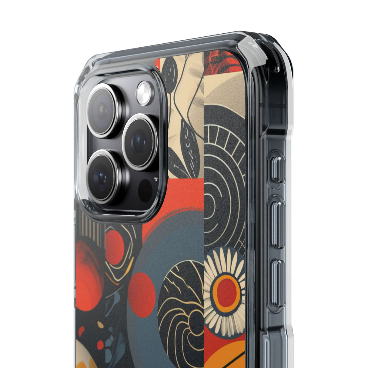 Retro Vibrance - Phone Case for iPhone (Clear Impact - Magnetic)