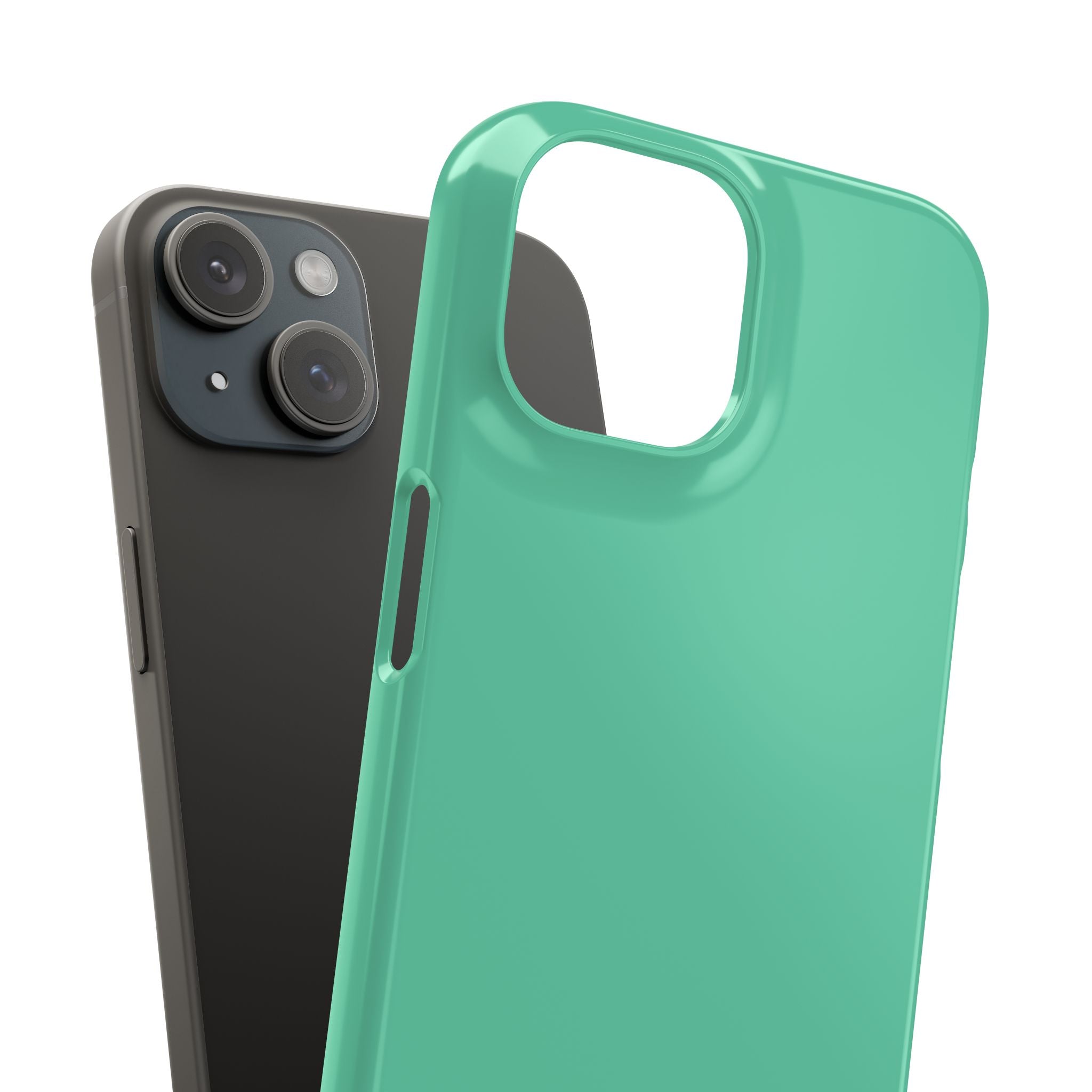 Medium Aquamarine iPhone 15 - Slim Phone Case