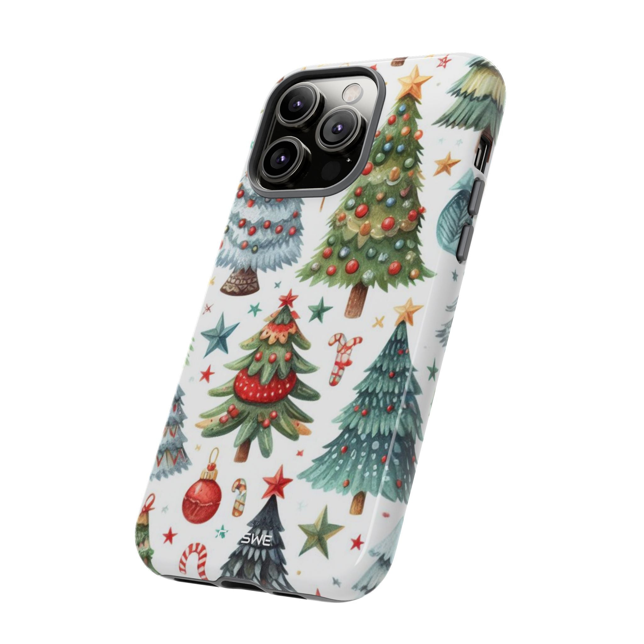 Whimsical Trees Sparkle - iPhone Case