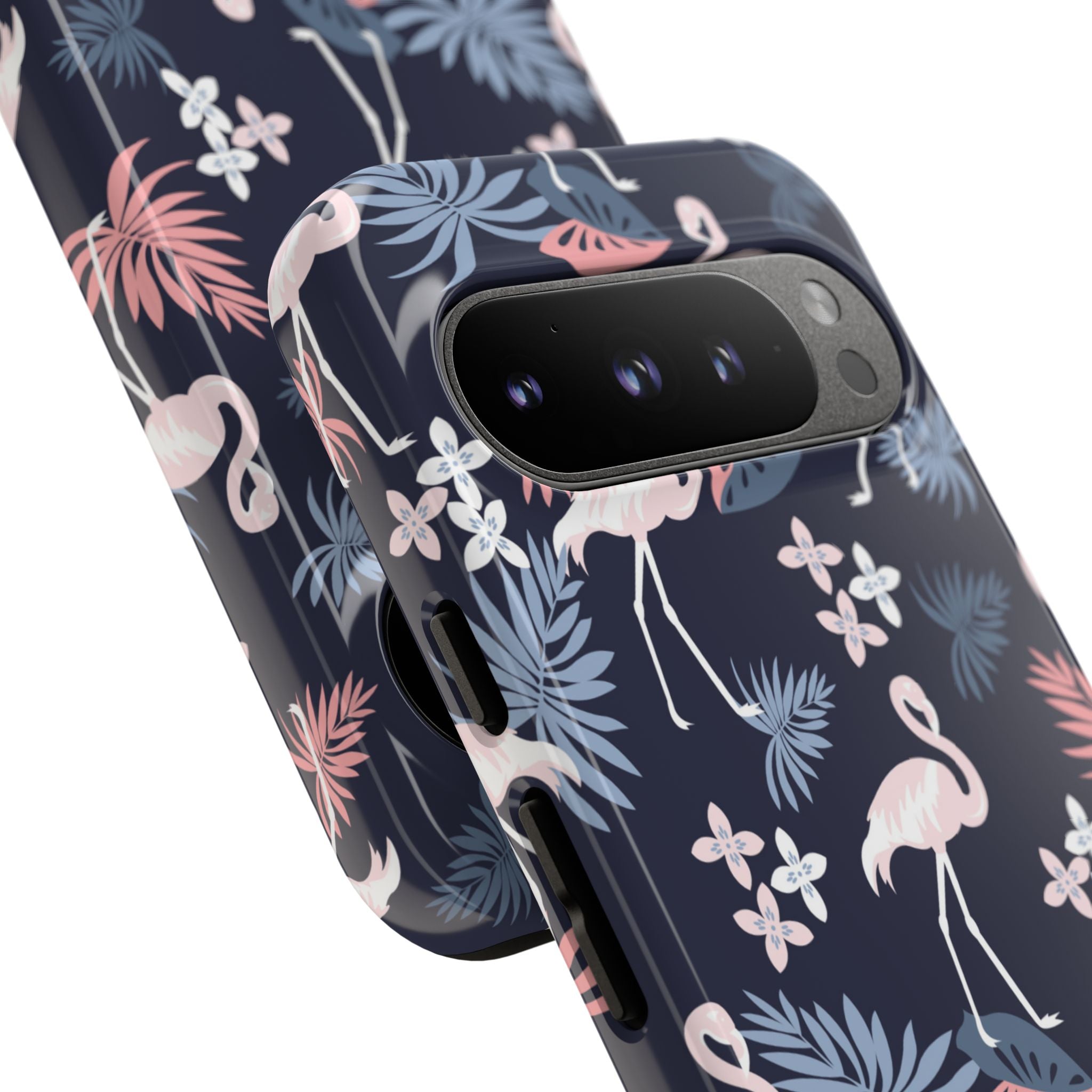 Flamingos Dance Playfully - Google Pixel Case