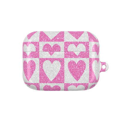 Glitter Heartgrid - AirPods Case