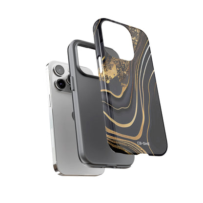 Elegant Gold Streams - iPhone Case