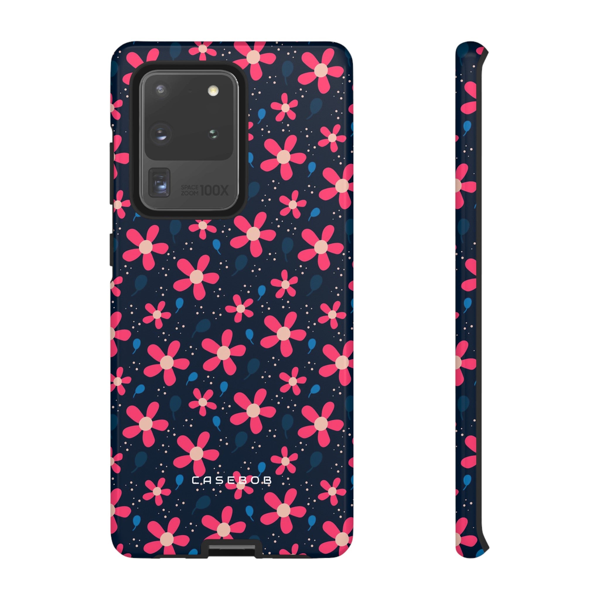 Pink Flower Pattern - Protective Phone Case