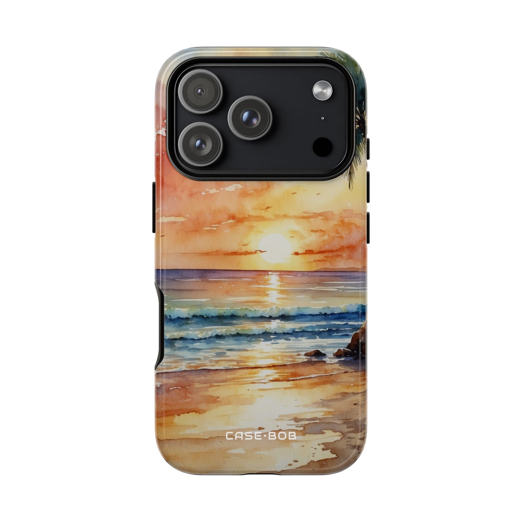 Sunset Palm iPhone 17 Pro Case - Tough