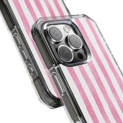 Pink Watercolor Stripes iPhone Case - Impact