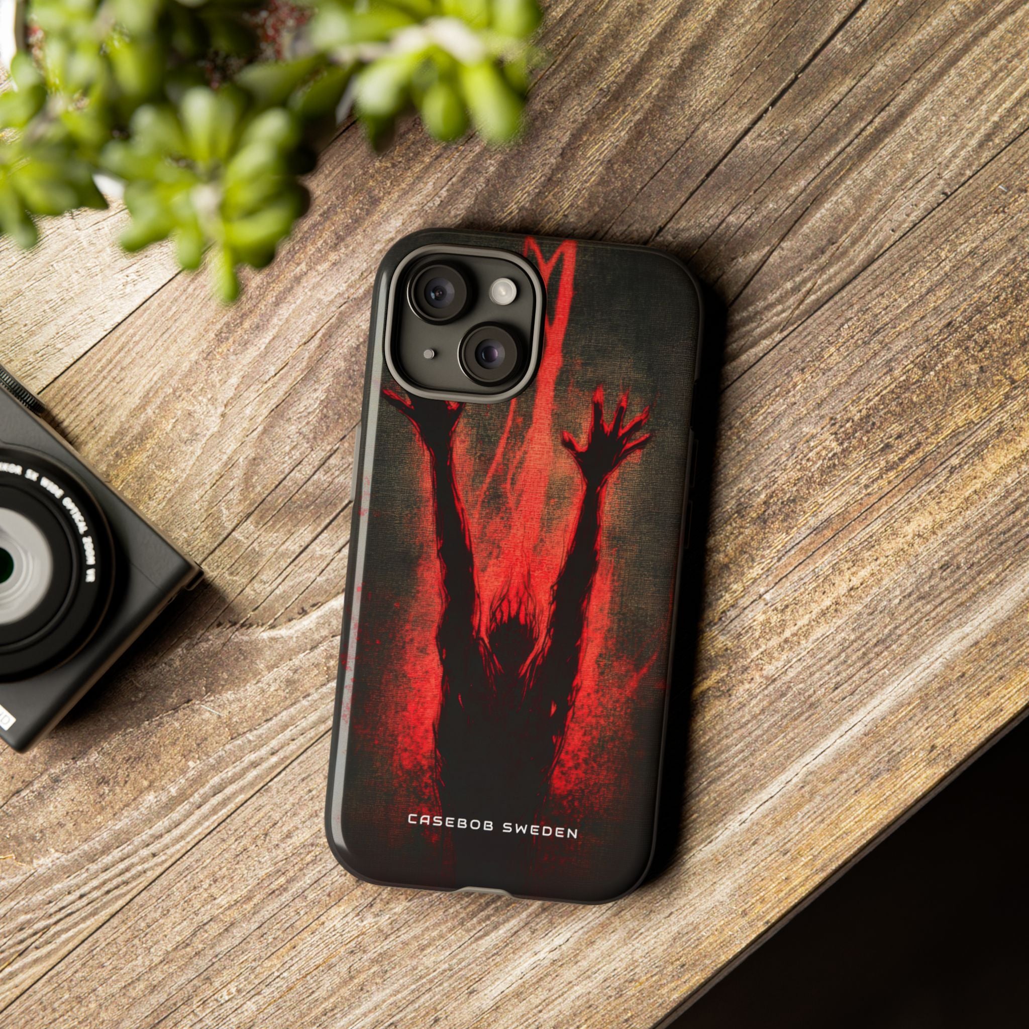 Gothic Crimson Ascension iPhone 15 - Tough Phone Case