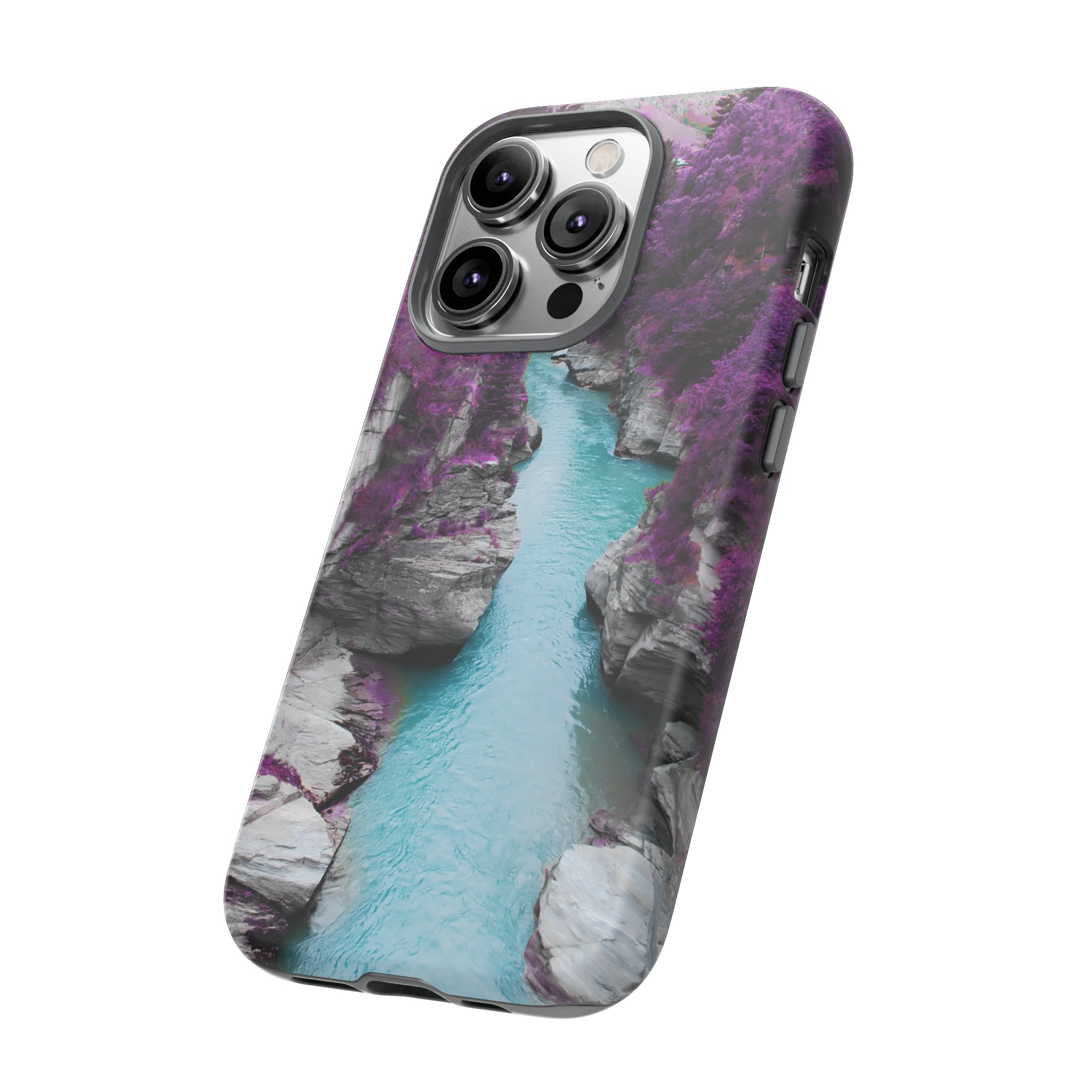 Purple Pine Forest - Protective Phone Case