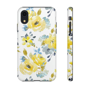 Yellow Floral - Protective Phone Case