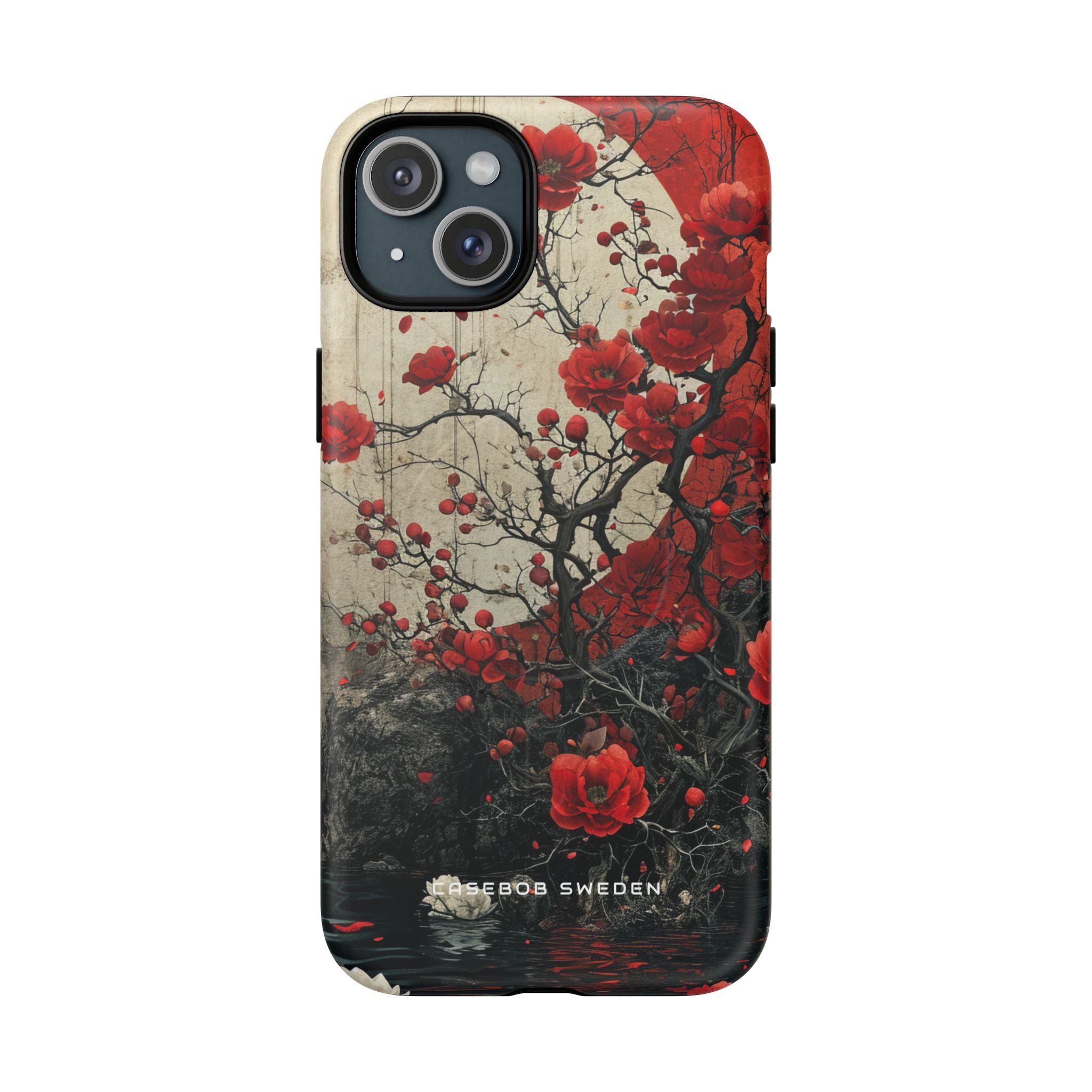 Zen Blossoms in Moonlight iPhone 15 | Tough+ Phone Case