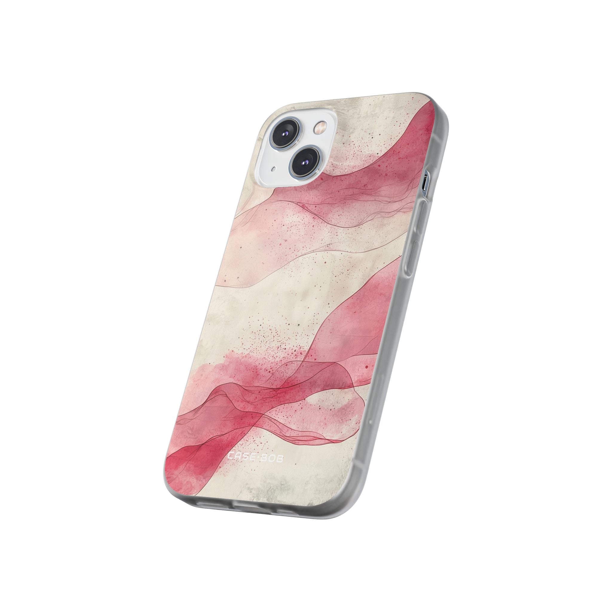 Crimson Waves iPhone 14 Case - Soft