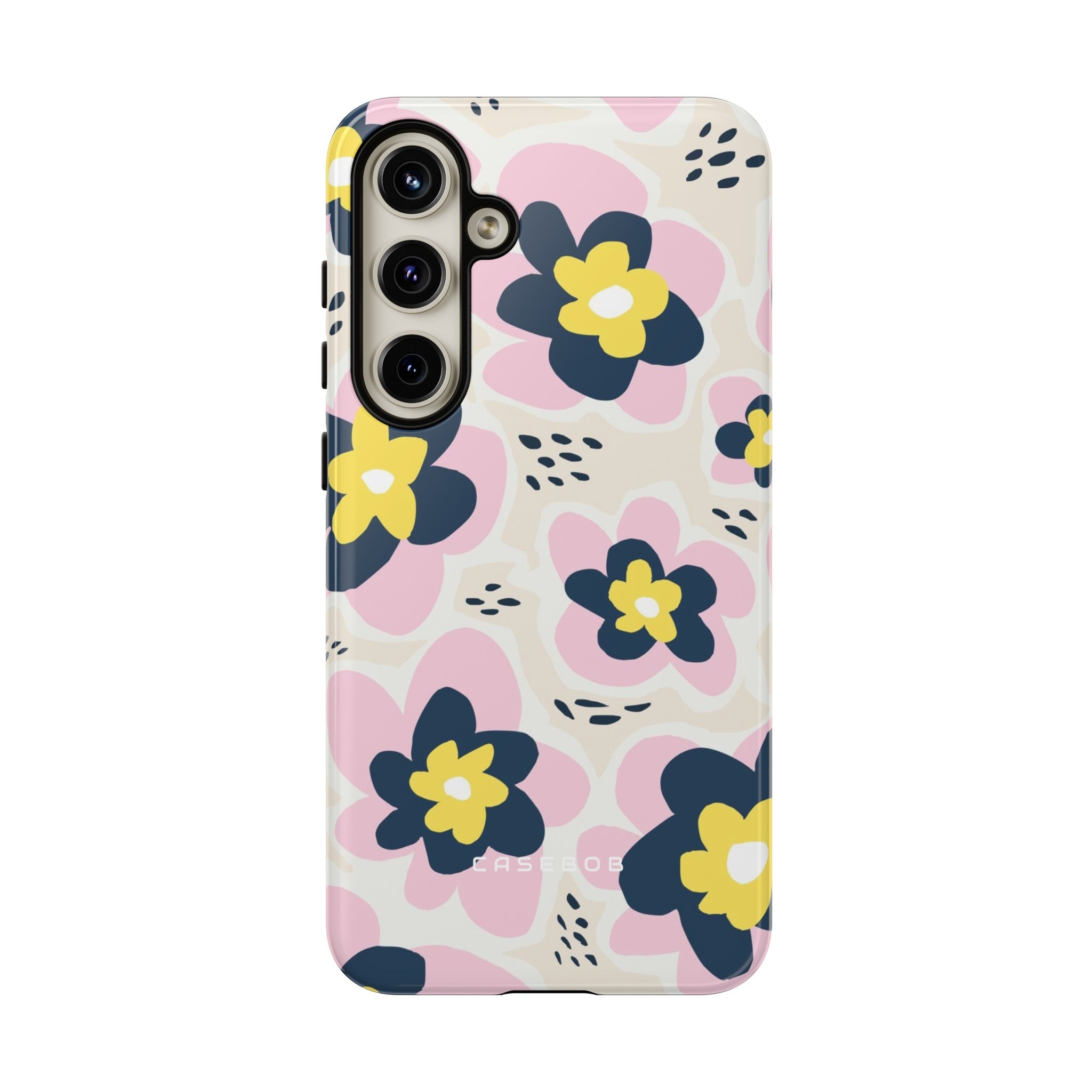 Pink Happy Flower - Protective Phone Case