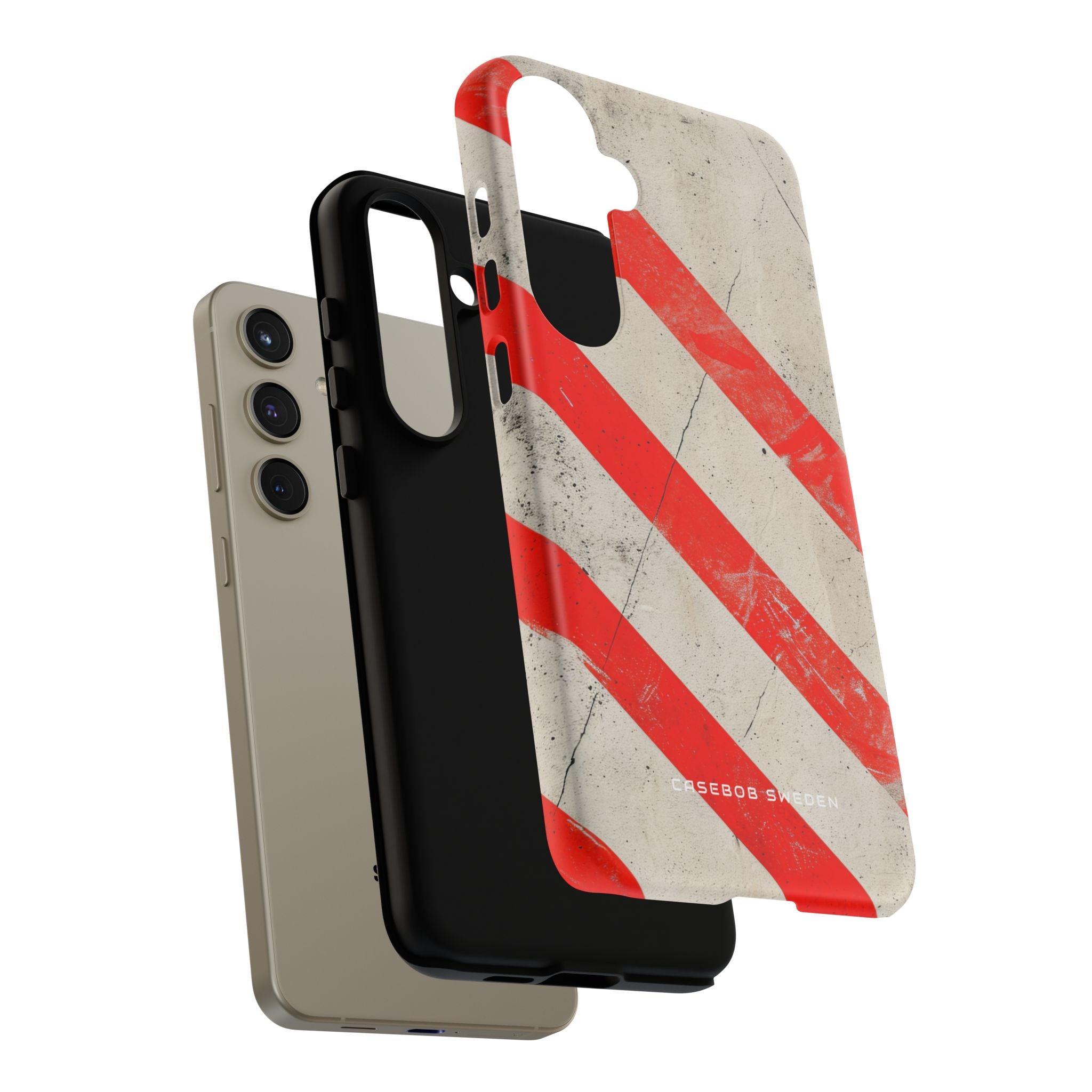 Striker Crimson Stripes Samsung S24 - Tough Phone Case