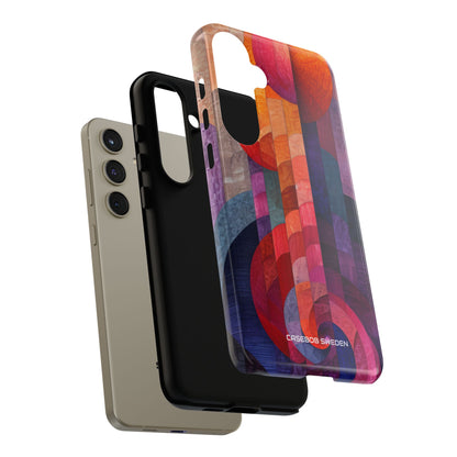 Purple Orange Abstract - Tough Samsung S24 Phone Case