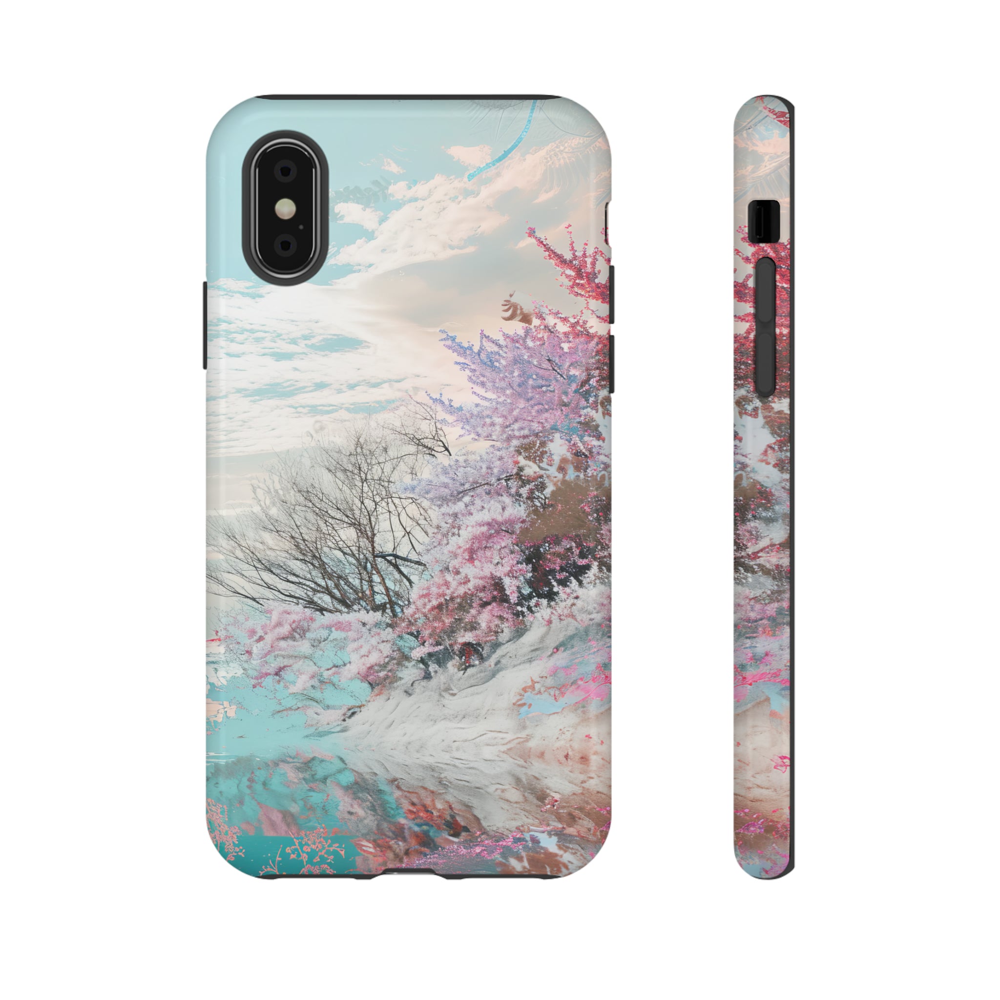 Winter Lake Weave Bliss - Protective Phone Case