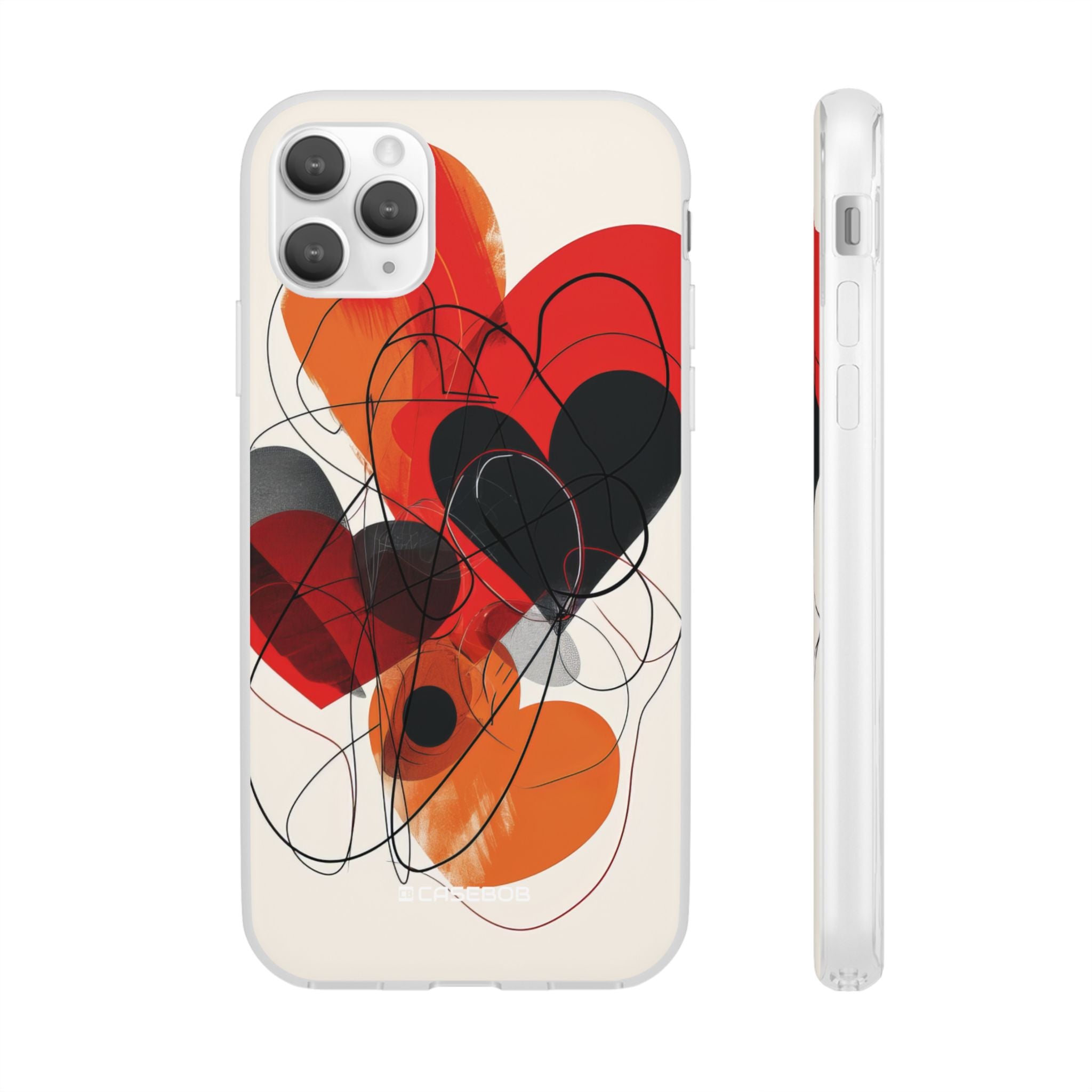 Fiery Hearts | Flexible Phone Case for iPhone