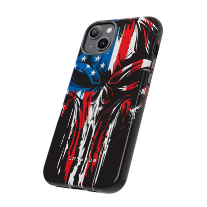 Military Grunge Skull Patriotic - Protective Phone Case