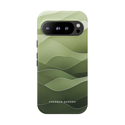 Soothing Green Waves Google Pixel 9 - Tough Phone Case