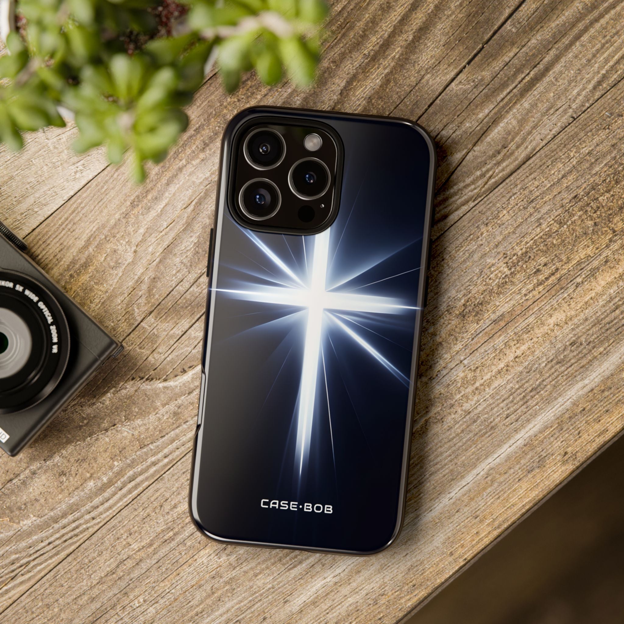 Glowing Crossburst iPhone 16 Pro Max Case - Tough