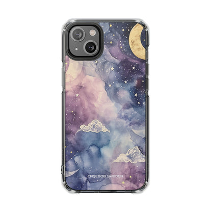 Dreamy Celestial Night - Clear Impact iPhone 14 Phone Case