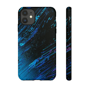 Cyber Stream: Digital Gradient - Protective Phone Case